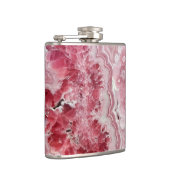 ピンクのクリスタルグエード フラスク (右)