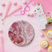 ピンクのクリスタルグエード ペーパープレート (パーティー)