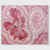 ピンクのクリスタルグエード ラッピングペーパー (フラット)