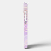 ピンクのクリスタル大理石虹色アゲート Case-Mate iPhoneケース (裏面 / 左)