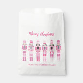 ピンクのクリスマスくるみ割り フェイバーバッグ (正面)