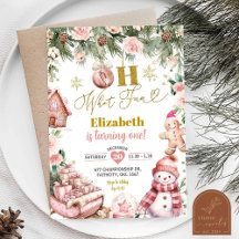 ピンクのクリスマスなんて楽しいこと Floral 初めての誕生日