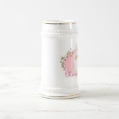 ピンクのクリスマスのマグのサンタ ビールジョッキ (中央)