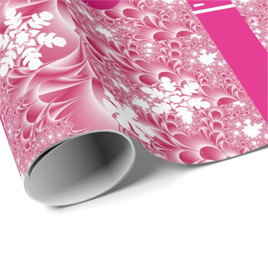 「ピンクのクリスマスの夢」クリスマス女の子らし。 ラッピングペーパー (ロールコーナー)