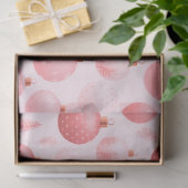 ピンクのクリスマスオーナメントクリスマス 薄葉紙 (ギフト)