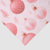 ピンクのクリスマスオーナメントクリスマス 薄葉紙 (詳細)