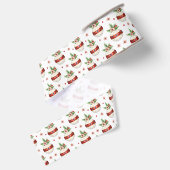 ピンクのクリスマスオーナメント グログランリボン (裏面)