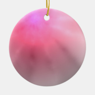 ピンクのクリスマスオーナメント セラミックオーナメント