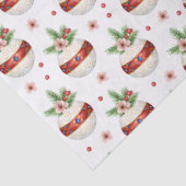 ピンクのクリスマスオーナメント 薄葉紙 (詳細)