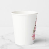 ピンクのクリスマスギフト赤ちゃんシャワー 紙コップ (右)