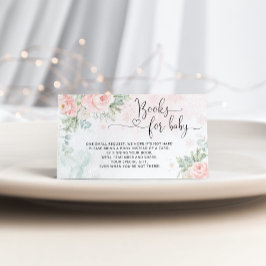 ピンクのクリスマススノーフレークの本ベビーチケットen エンクロージャーカード