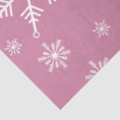 ピンクのクリスマススノーフレーク 薄葉紙 (詳細)