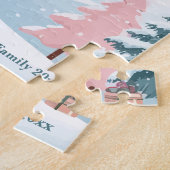 ピンクのクリスマスタウン ジグソーパズル (側面)