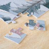 ピンクのクリスマスタウン ジグソーパズル (側面)