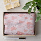 ピンクのクリスマスツリーがクリスマスを飾る 薄葉紙 (ギフト)