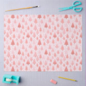 ピンクのクリスマスツリーがクリスマスを飾る 薄葉紙 (クラフト)