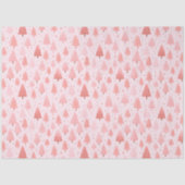 ピンクのクリスマスツリーがクリスマスを飾る 薄葉紙 (正面)