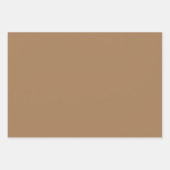 ピンクのクリスマスツリーとゴールデンスター、ピンク'nブラウン ラッピングペーパーシート (正面3)