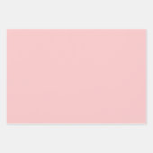 ピンクのクリスマスツリーとゴールデンスター、ピンク'nブラウン ラッピングペーパーシート (正面2)