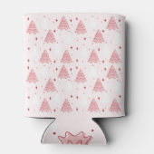 ピンクのクリスマスツリーのかわいい缶クーラー 缶クーラー (裏面)
