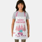 ピンクのクリスマスツリーズエプロン エプロン (インサイチュ)