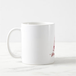 ピンクのクリスマスツリーマグ コーヒーマグカップ