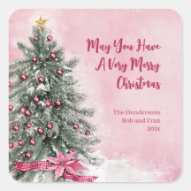 ピンクのクリスマスツリー