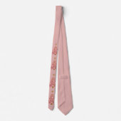 ピンクのクリスマスツリー ネクタイ (裏面)