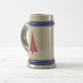 ピンクのクリスマスツリー ビールジョッキ (正面左)