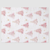 ピンクのクリスマスツリー 薄葉紙 (正面)