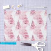 ピンクのクリスマスツリー 薄葉紙 (クラフト)