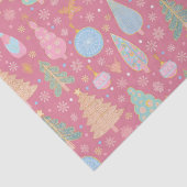 ピンクのクリスマスツリー 薄葉紙 (詳細)