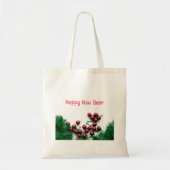 ピンクのクリスマスバウブルトートバッグ トートバッグ (正面)