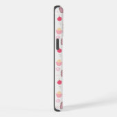 ピンクのクリスマスパターン iPhoneケース (右側面)