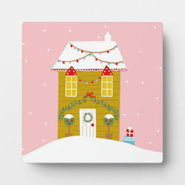 ピンクのクリスマスパーティー キッズの誕生日 休日 フォトプラーク