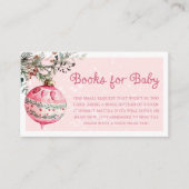 ピンクのクリスマスブックスベビーエンクロージャカード エンクロージャーカード (正面)