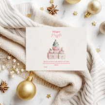 ピンクのクリスマスプレゼントおむつラッフル