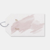 ピンクのクリスマスプレゼント ギフトタグ (裏面横)