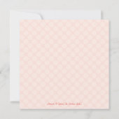 ピンクのクリスマスベイビーシャワー招待状 招待状 (裏面)