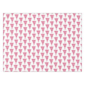 ピンクのクリスマスホリデーツリー テーブルクロス (正面(横))