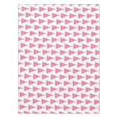 ピンクのクリスマスホリデーツリー テーブルクロス (正面)