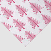 ピンクのクリスマスホリデーツリー 薄葉紙 (詳細)