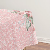 ピンクのクリスマスポインセチアグリッター背景7 テーブルクロス (インサイチュ)