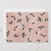 ピンクのクリスマスメールボックスの赤ちゃんシャワー（郵便） 招待状 (裏面)