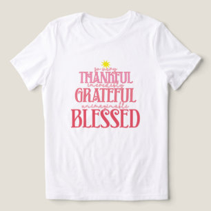 ピンクのクリスマス感謝と賛美 トライブレンドTシャツ