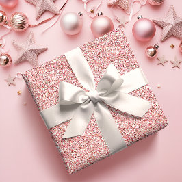ピンクのクリスマス無地 サテンリボン