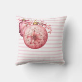 ピンクのクリスマス クッション (裏面)