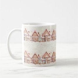 ピンクのクリスマス コーヒーマグカップ