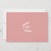 ピンクのクリスマス シーズンカード (裏面)