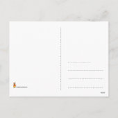 ピンクのクリスマス シーズンポストカード (裏面)